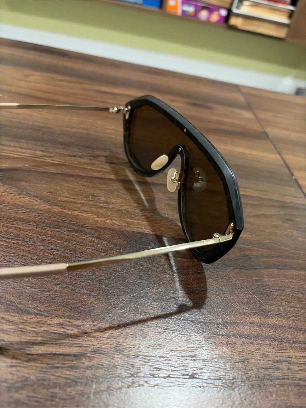 FENDI monogram glasses brown lens / gold frame